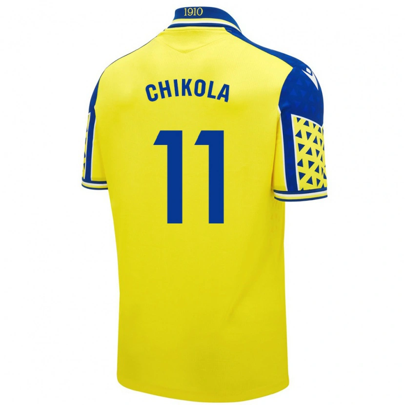 Danxen Women Peter Chikola #11 Yellow Blue Home Jersey 2024/25 T-Shirt