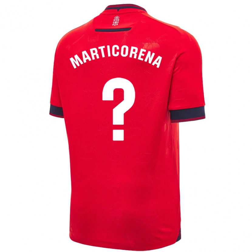 Danxen Women Ander Marticorena #0 Red White Home Jersey 2024/25 T-Shirt