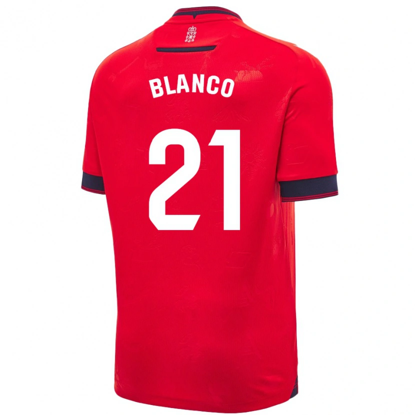 Danxen Women Alexia Blanco Llacuno #21 Red White Home Jersey 2024/25 T-Shirt