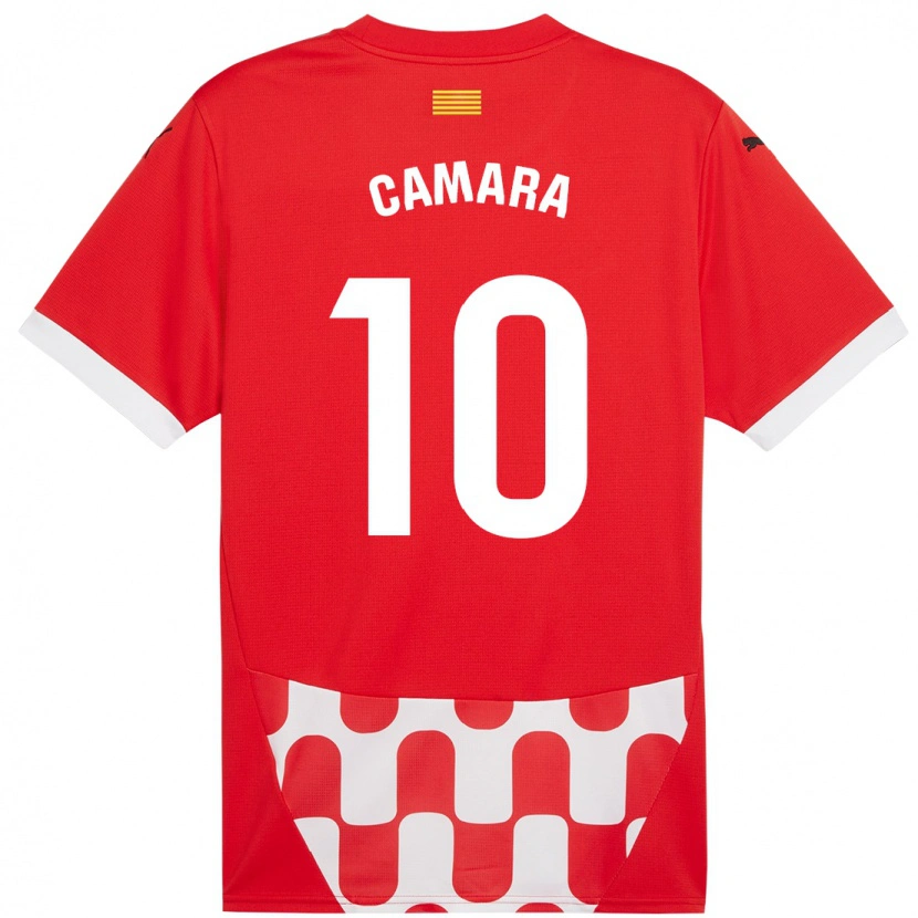 Danxen Women Dawda Camara #10 Red White Home Jersey 2024/25 T-Shirt