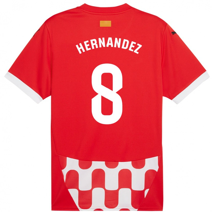 Danxen Women Sofia Hernández #8 Red White Home Jersey 2024/25 T-Shirt