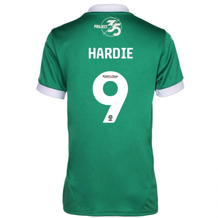 Danxen Women Ryan Hardie #9 Green White Home Jersey 2024/25 T-Shirt