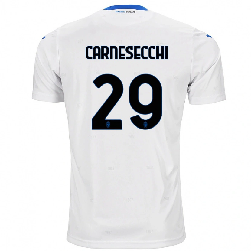 Danxen Women Marco Carnesecchi #29 White Away Jersey 2024/25 T-Shirt