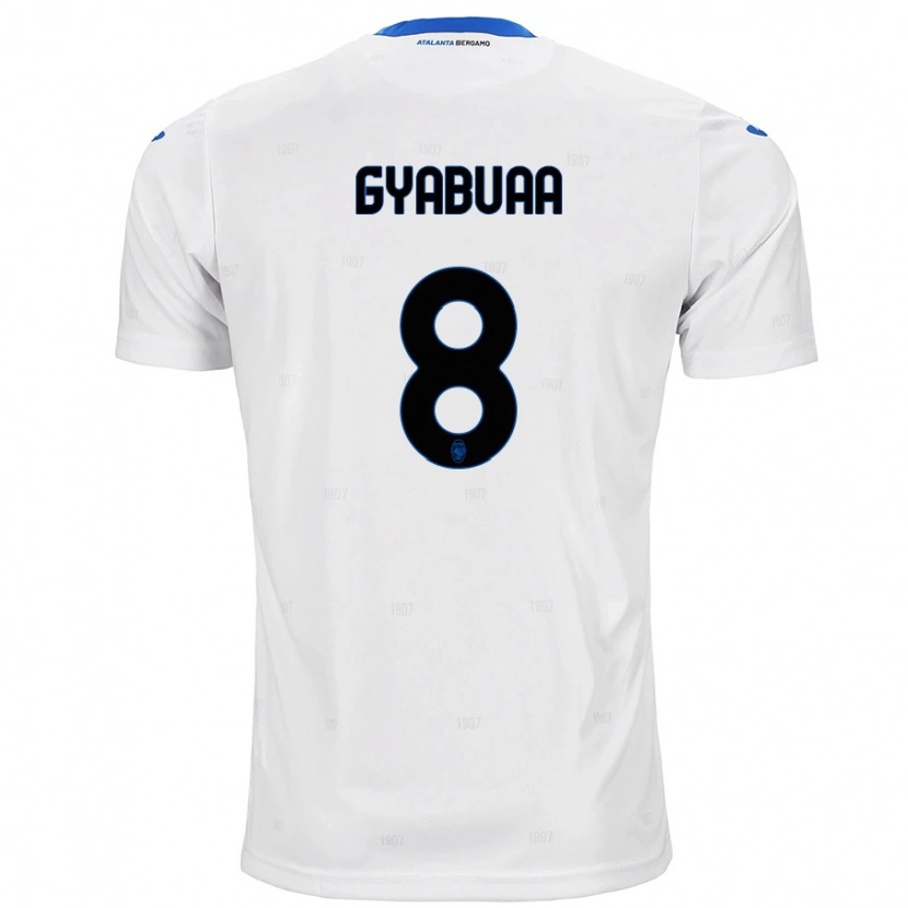 Danxen Women Emmanuel Gyabuaa #8 White Away Jersey 2024/25 T-Shirt