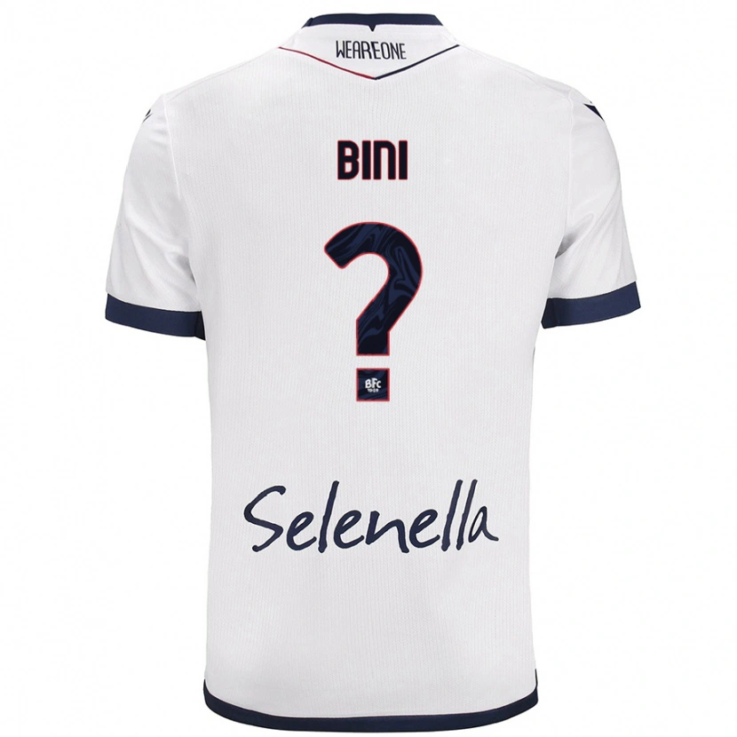 Danxen Women Cesare Bini #0 White Royal Blue Away Jersey 2024/25 T-Shirt