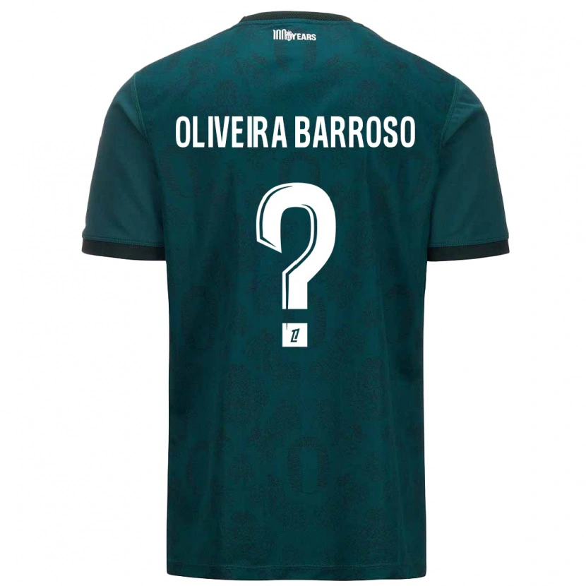 Danxen Women Mickael Oliveira Barroso #0 Dark Green Away Jersey 2024/25 T-Shirt