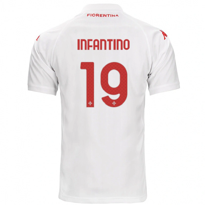 Danxen Women Gino Infantino #19 White Away Jersey 2024/25 T-Shirt