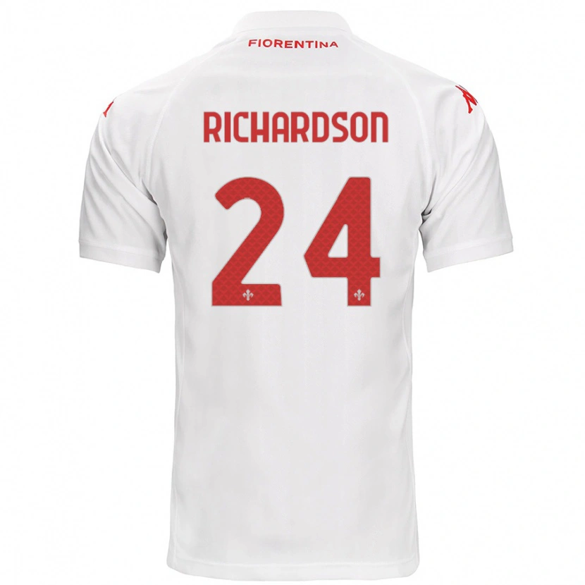 Danxen Women Amir Richardson #24 White Away Jersey 2024/25 T-Shirt