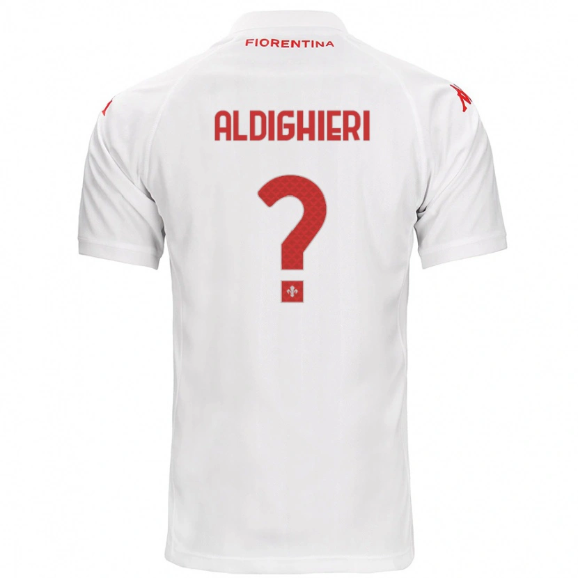 Danxen Women Benedetto Aldighieri #0 White Away Jersey 2024/25 T-Shirt