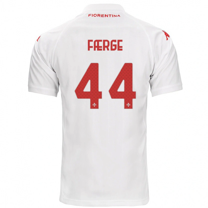 Danxen Women Emma Færge #44 White Away Jersey 2024/25 T-Shirt