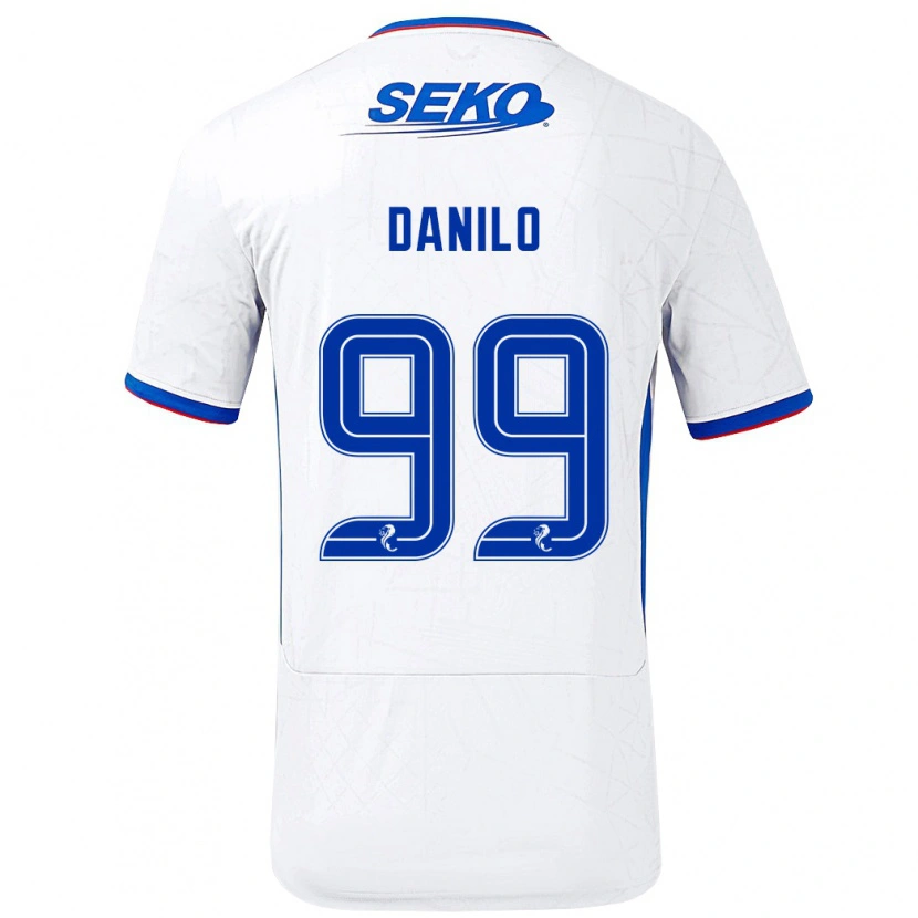 Danxen Women Danilo #99 White Blue Away Jersey 2024/25 T-Shirt
