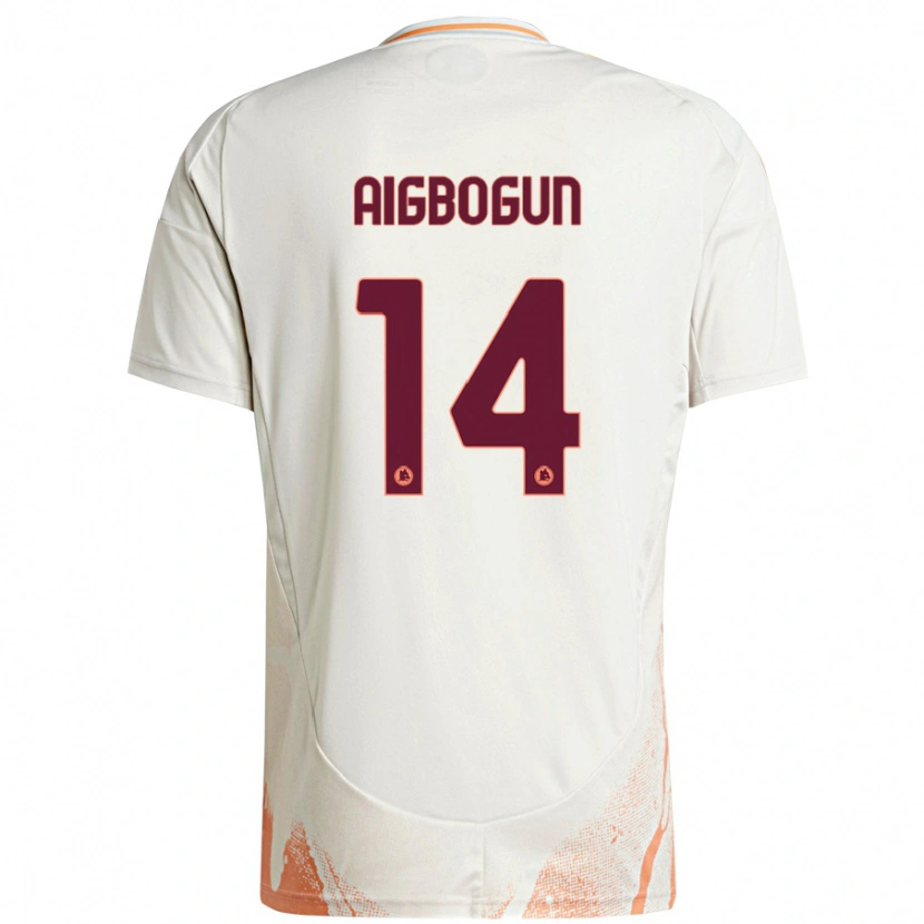 Danxen Women Eseosa Aigbogun #14 Cream White Orange Away Jersey 2024/25 T-Shirt