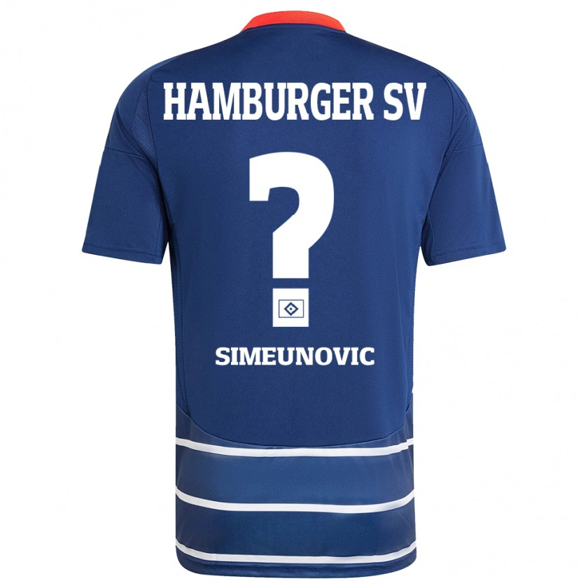 Danxen Women Denis Simeunovic #0 Dark Blue Away Jersey 2024/25 T-Shirt