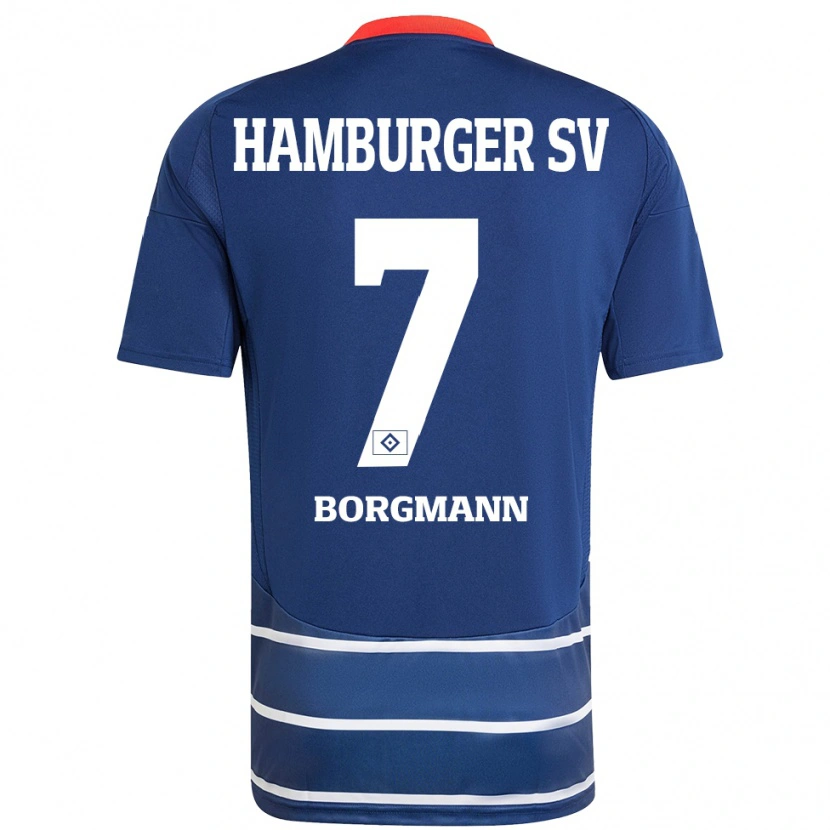 Danxen Women Marcus Borgmann #7 Dark Blue Away Jersey 2024/25 T-Shirt