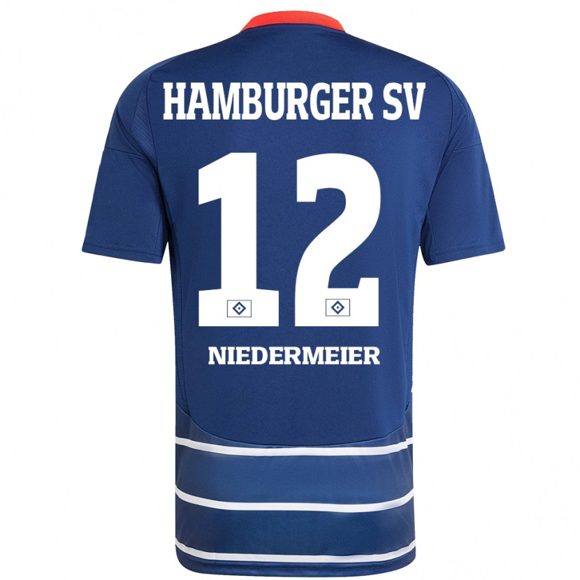 Danxen Women Philipp Niedermeier #12 Dark Blue Away Jersey 2024/25 T-Shirt