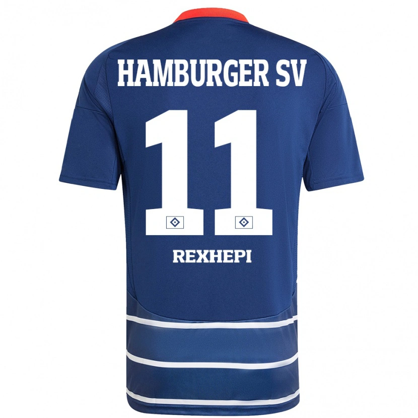 Danxen Women Arlind Rexhepi #11 Dark Blue Away Jersey 2024/25 T-Shirt