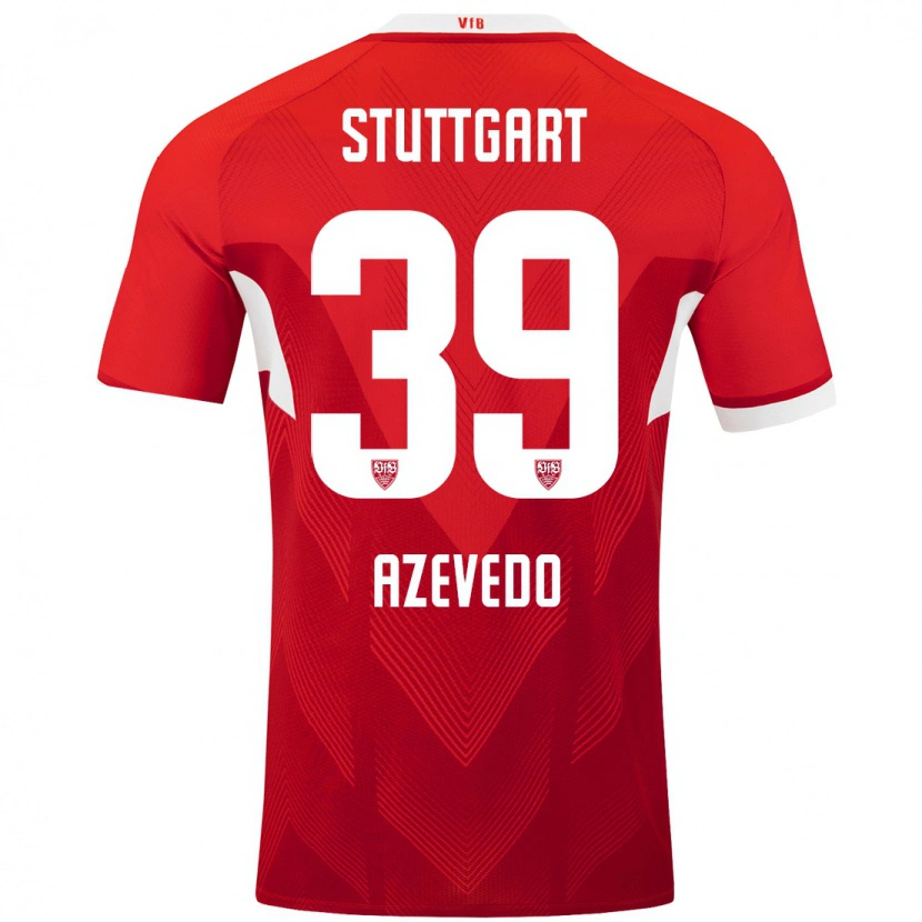 Danxen Women Alexandre Azevedo #39 Red White Away Jersey 2024/25 T-Shirt