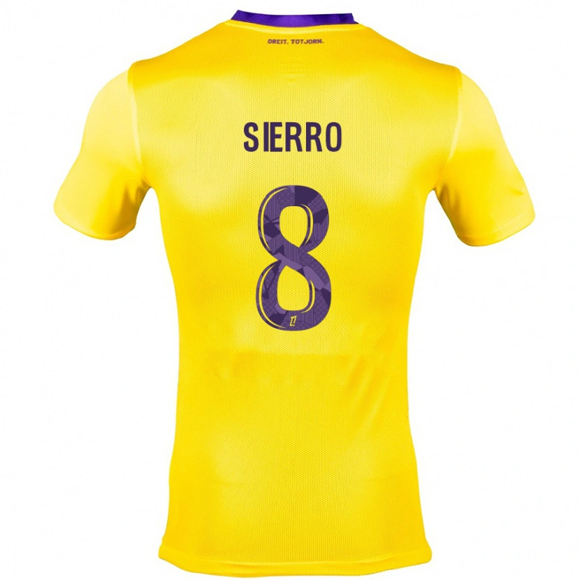 Danxen Women Vincent Sierro #8 Yellow Purple Away Jersey 2024/25 T-Shirt