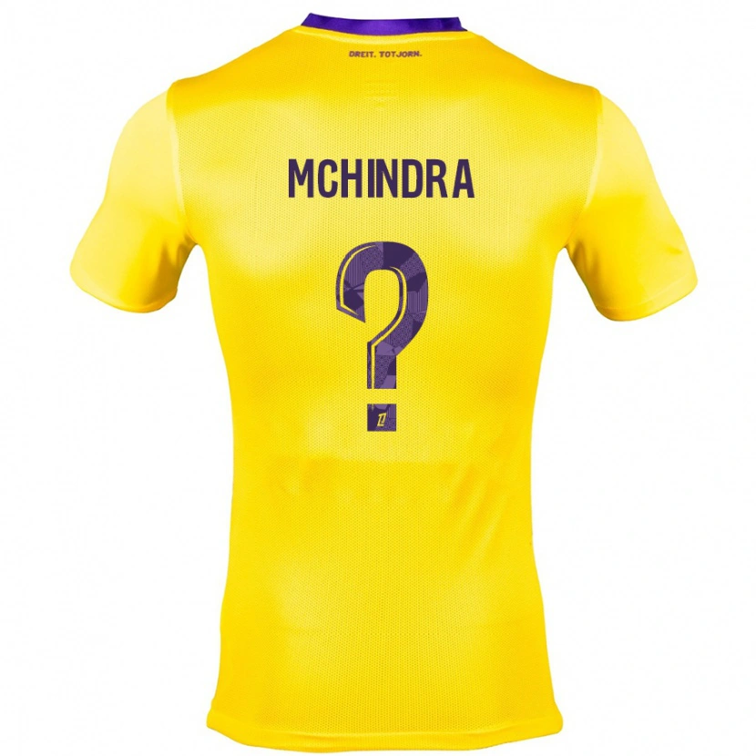 Danxen Women Naime Said Mchindra #0 Yellow Purple Away Jersey 2024/25 T-Shirt