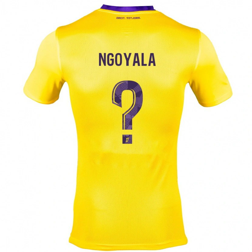 Danxen Women Frédéric Efuele Ngoyala #0 Yellow Purple Away Jersey 2024/25 T-Shirt