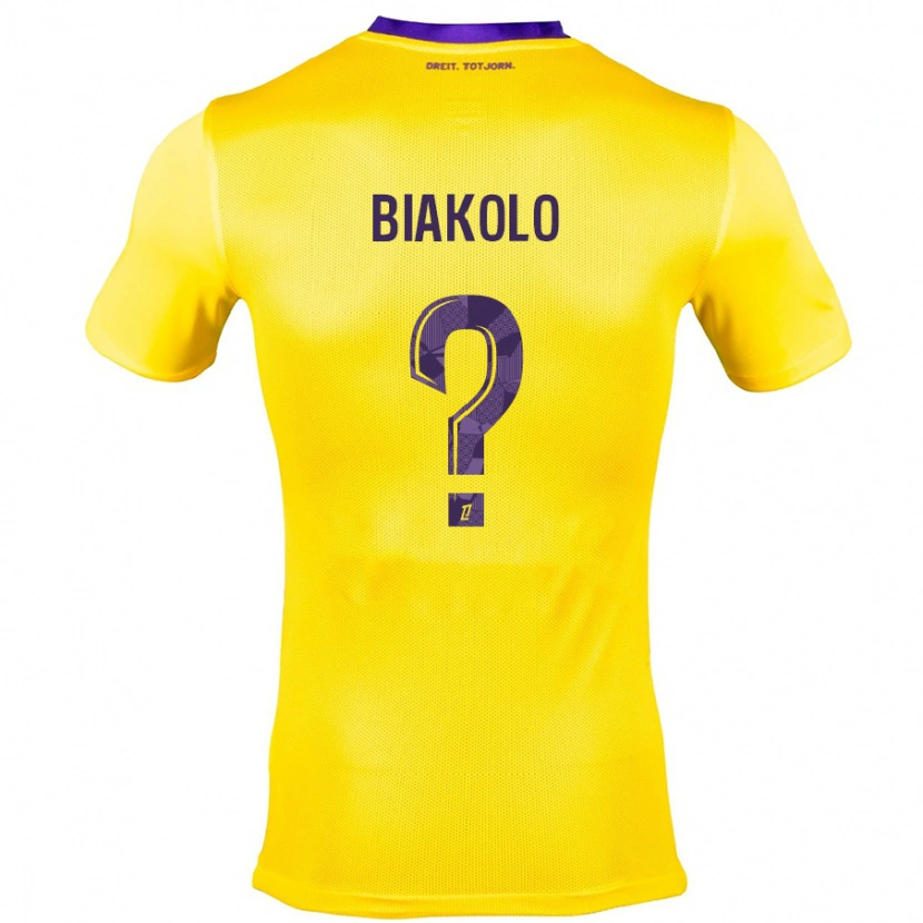 Danxen Women Tony Biakolo #0 Yellow Purple Away Jersey 2024/25 T-Shirt