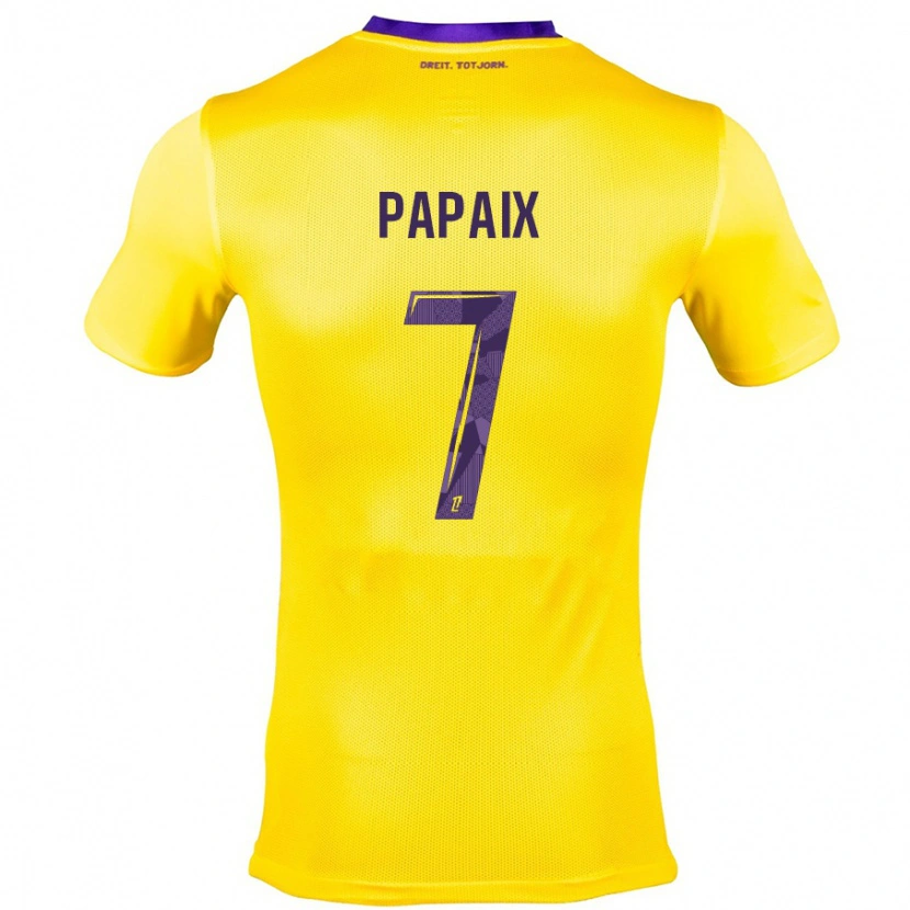 Danxen Women Marie Papaix #7 Yellow Purple Away Jersey 2024/25 T-Shirt