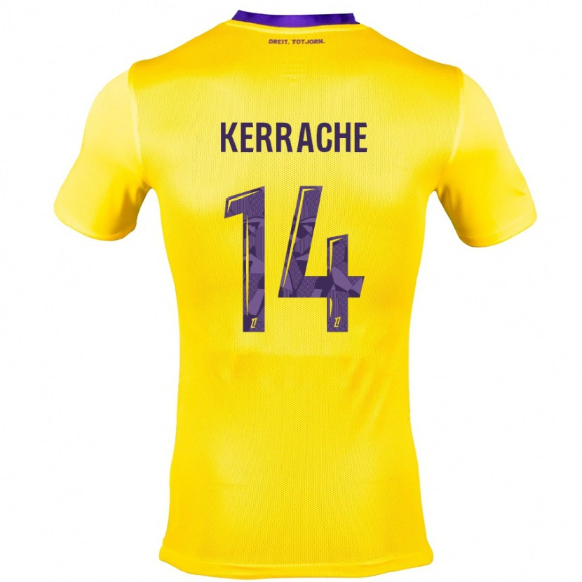 Danxen Women Marina Kerrache #14 Yellow Purple Away Jersey 2024/25 T-Shirt