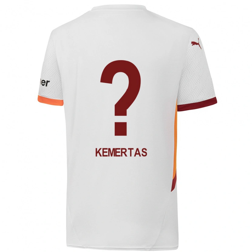 Danxen Women Batın Özden Kemertaş #0 White Yellow Red Away Jersey 2024/25 T-Shirt