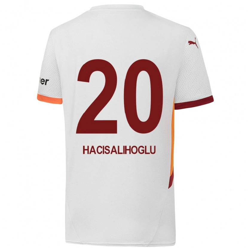 Danxen Women Arda Hacısalihoğlu #20 White Yellow Red Away Jersey 2024/25 T-Shirt