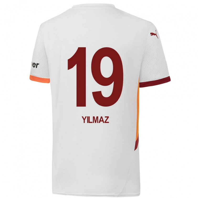 Danxen Women Zehra Yılmaz #19 White Yellow Red Away Jersey 2024/25 T-Shirt