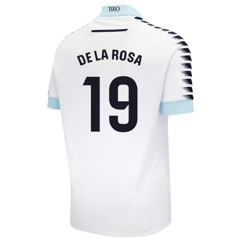 Danxen Women José Antonio De La Rosa #19 White Blue Away Jersey 2024/25 T-Shirt