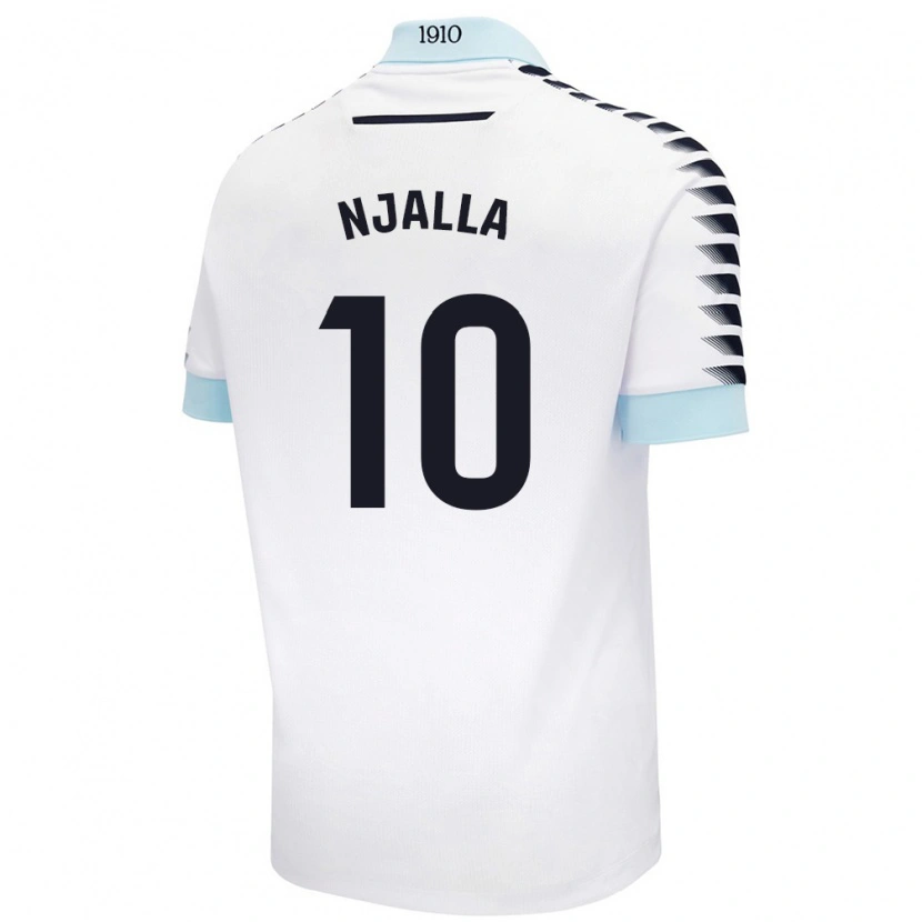 Danxen Women Nico Njalla #10 White Blue Away Jersey 2024/25 T-Shirt