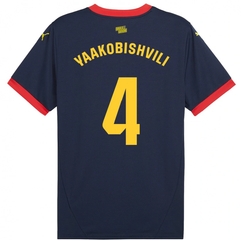 Danxen Women Antal Yaakobishvili #4 Navy Red Away Jersey 2024/25 T-Shirt
