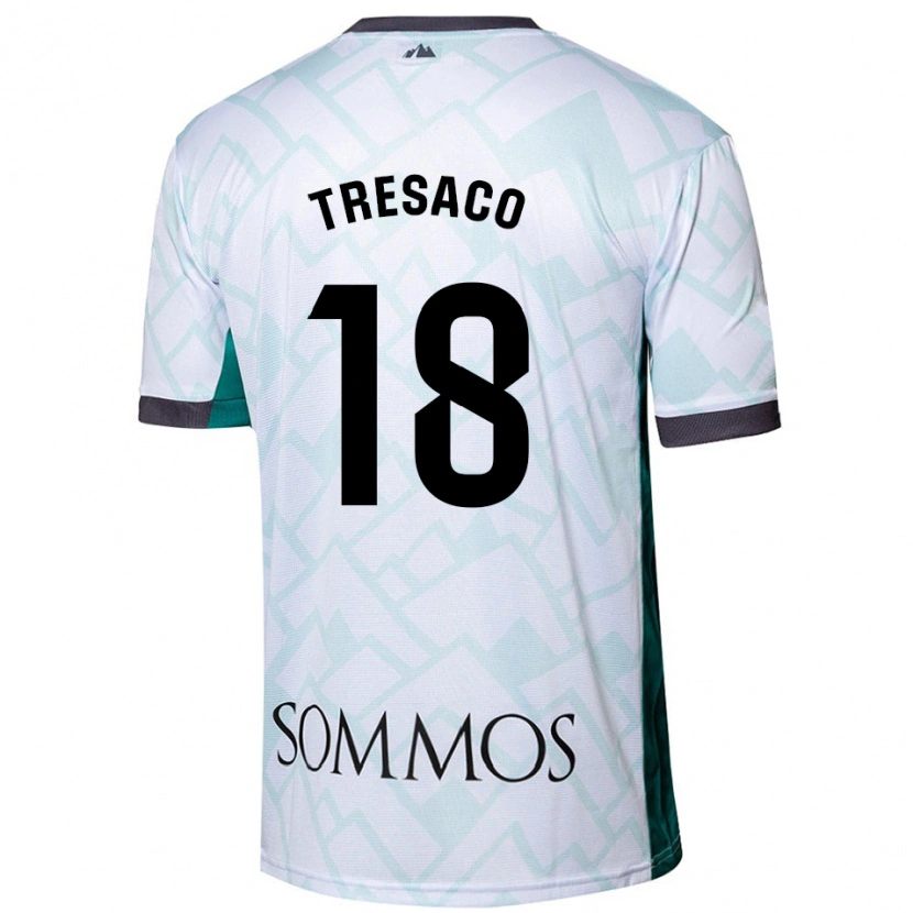 Danxen Women Rafa Tresaco #18 White Green Away Jersey 2024/25 T-Shirt
