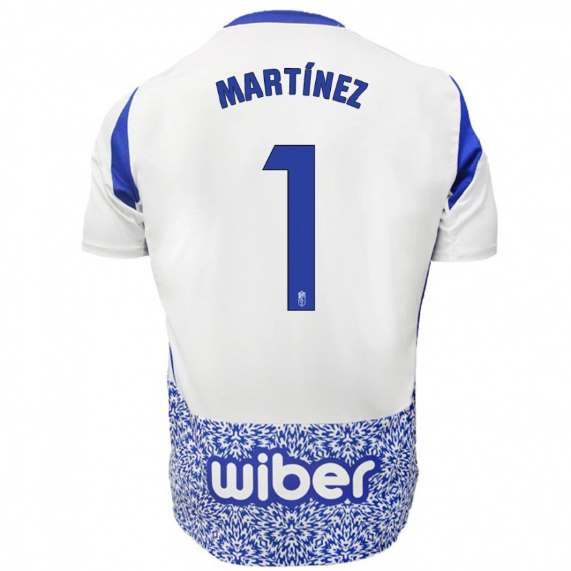 Danxen Women Marc Martínez #1 White Blue Away Jersey 2024/25 T-Shirt