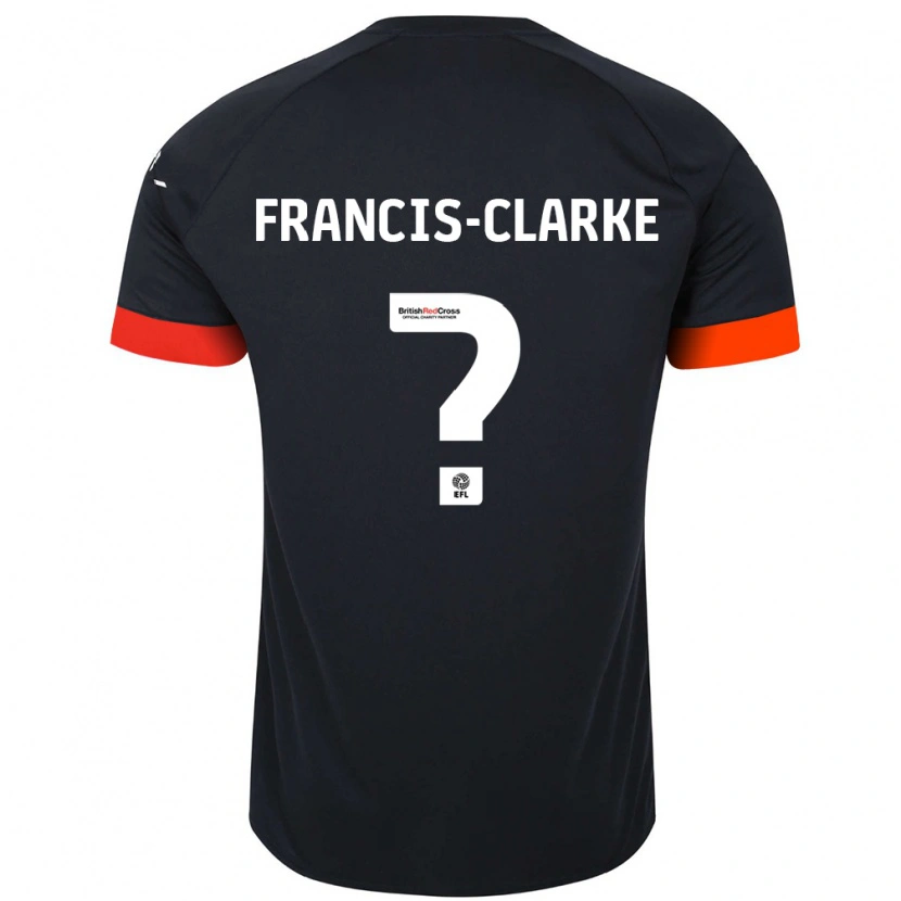 Danxen Women Aidan Francis-Clarke #0 Black Orange Away Jersey 2024/25 T-Shirt