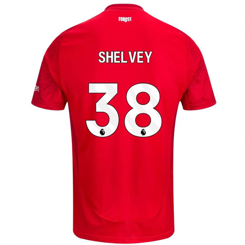 Danxen Kid George Shelvey #38 Red White Home Jersey 2024/25 T-Shirt