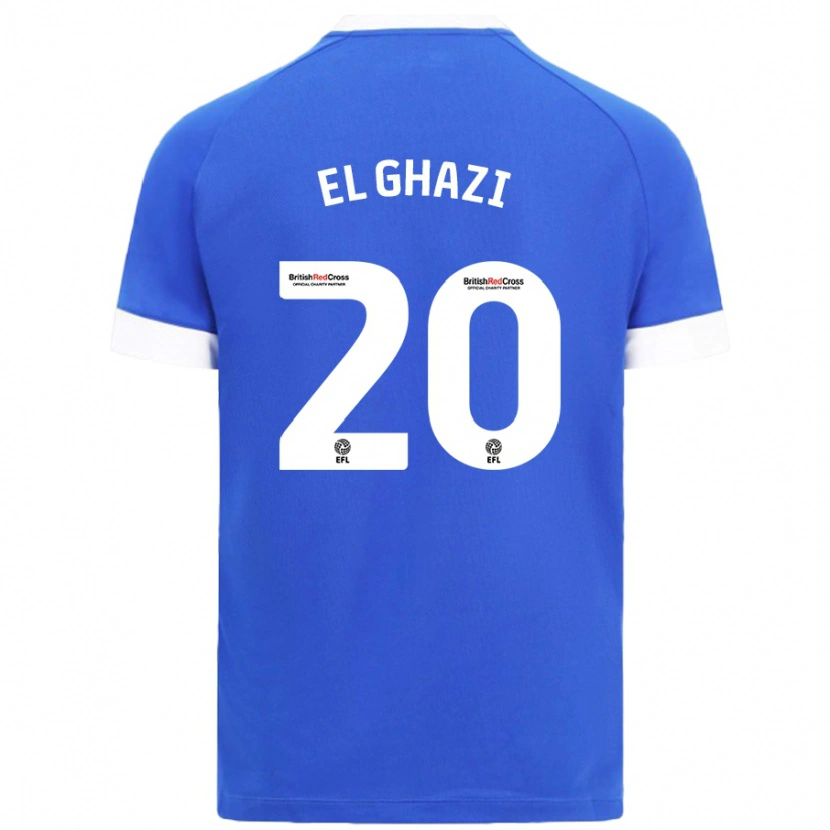 Danxen Kid Anwar El Ghazi #20 Sky Blue Home Jersey 2024/25 T-Shirt