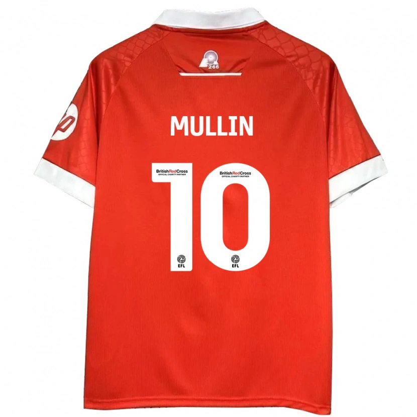 Danxen Kid Paul Mullin #10 Red White Home Jersey 2024/25 T-Shirt