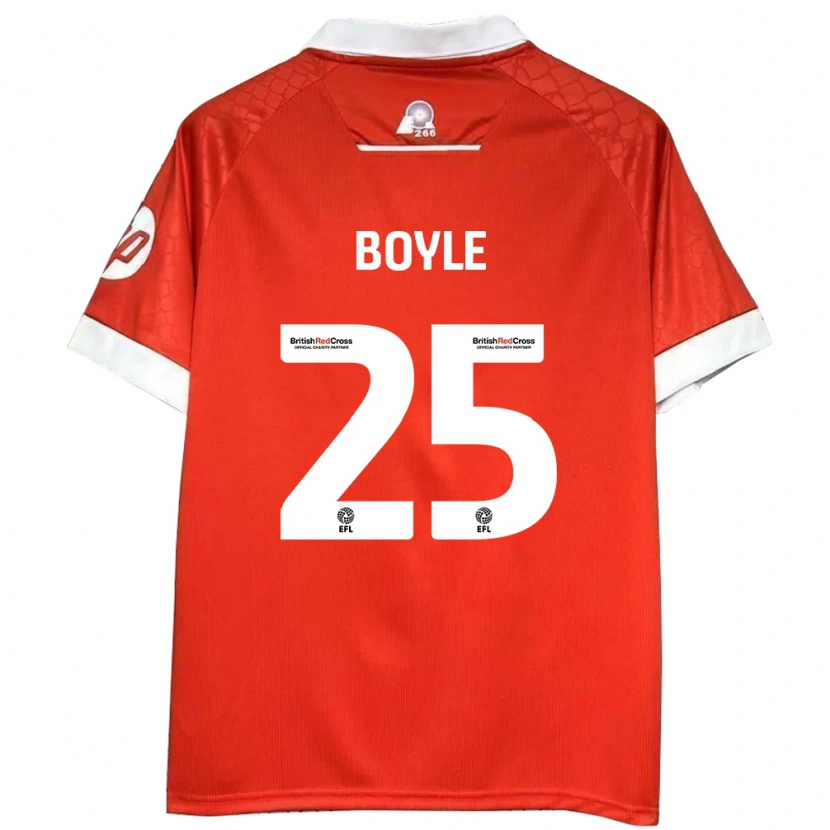 Danxen Kid Will Boyle #25 Red White Home Jersey 2024/25 T-Shirt