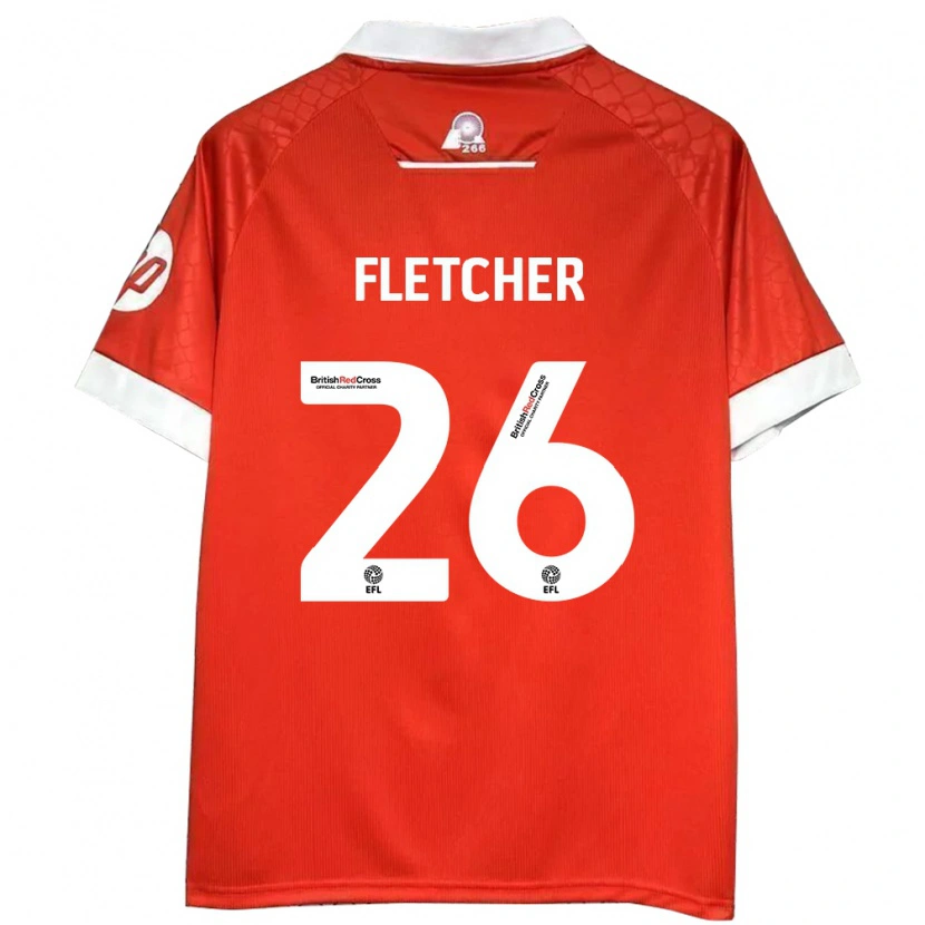 Danxen Kid Steven Fletcher #26 Red White Home Jersey 2024/25 T-Shirt
