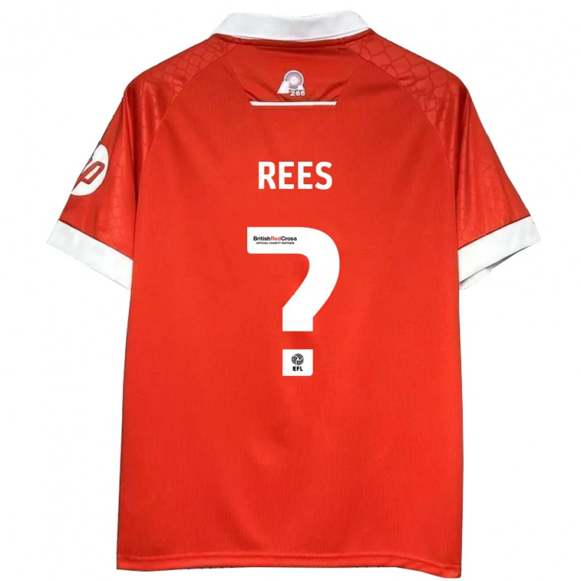 Danxen Kid Joe Rees #0 Red White Home Jersey 2024/25 T-Shirt