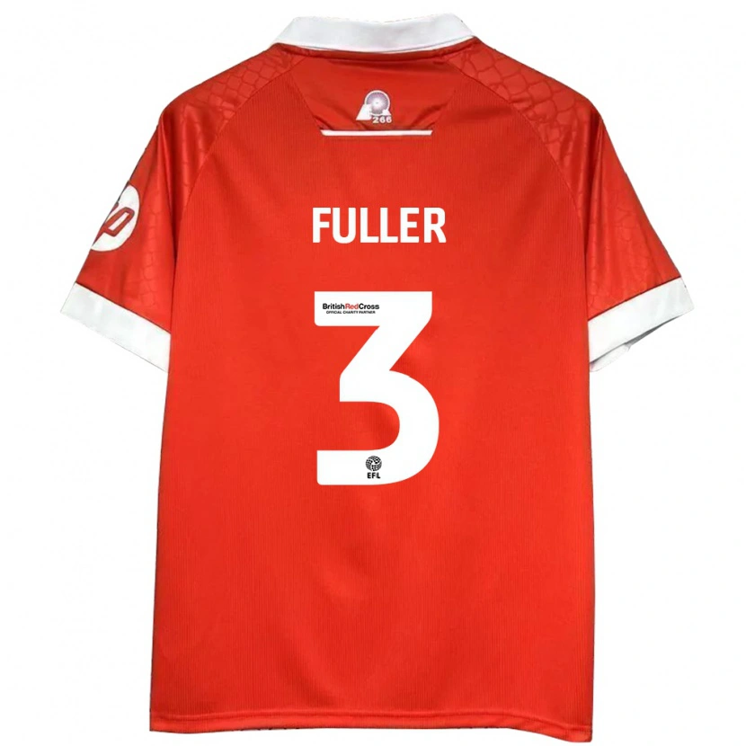 Danxen Kid Olivia Fuller #3 Red White Home Jersey 2024/25 T-Shirt