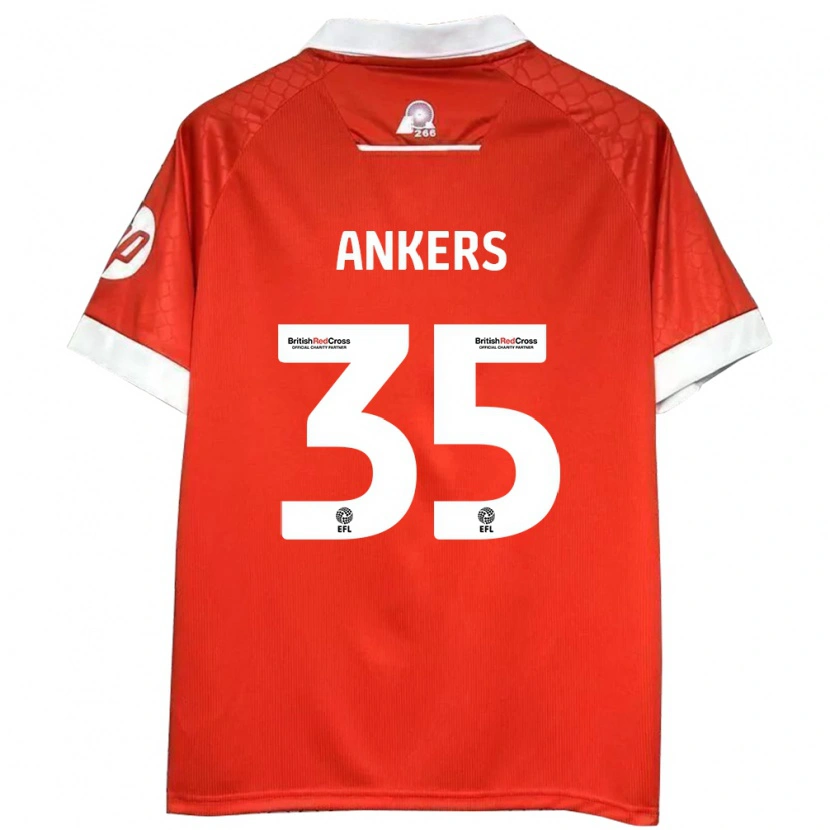 Danxen Kid Chloe Ankers #35 Red White Home Jersey 2024/25 T-Shirt