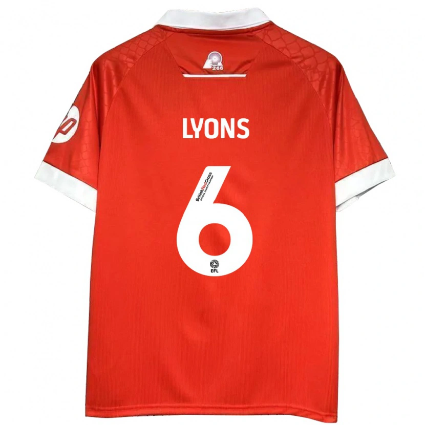 Danxen Kid Lauryn Lyons #6 Red White Home Jersey 2024/25 T-Shirt