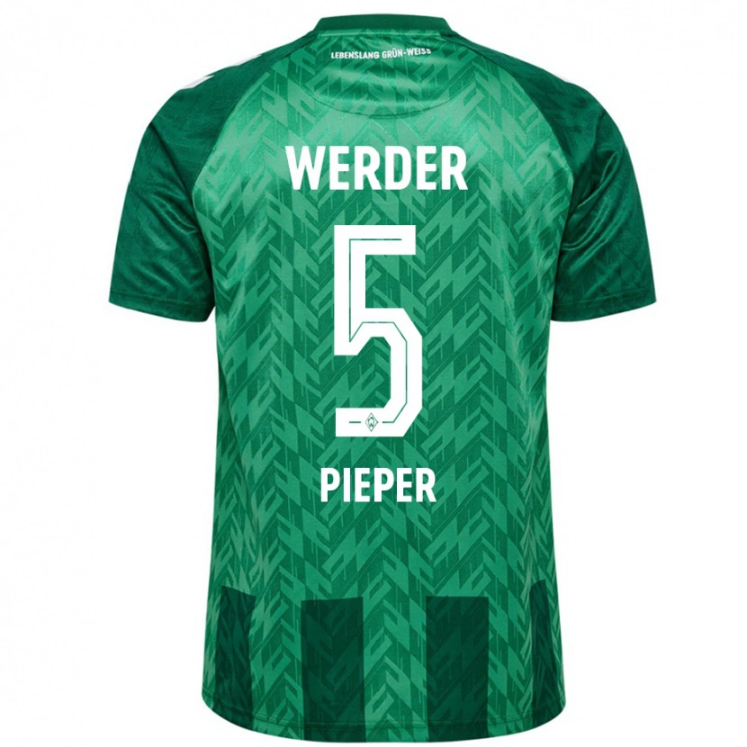 Danxen Kid Amos Pieper #5 Green Home Jersey 2024/25 T-Shirt