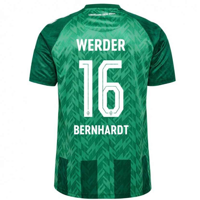 Danxen Kid Emilie Bernhardt #16 Green Home Jersey 2024/25 T-Shirt