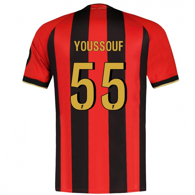 Danxen Kid Youssouf Ndayishimiye #55 Red Black Home Jersey 2024/25 T-Shirt