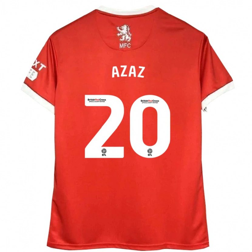 Danxen Kid Finn Azaz #20 Red White Home Jersey 2024/25 T-Shirt