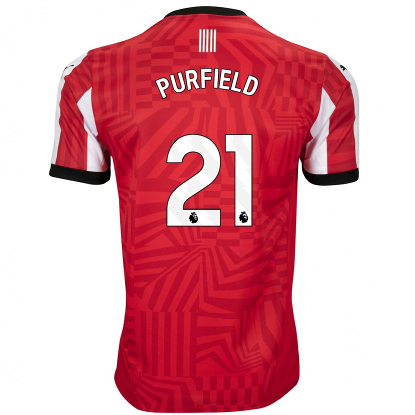 Danxen Kid Jemma Purfield #21 Red White Home Jersey 2024/25 T-Shirt